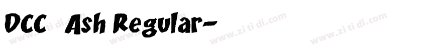 DCC   Ash Regular字体转换
